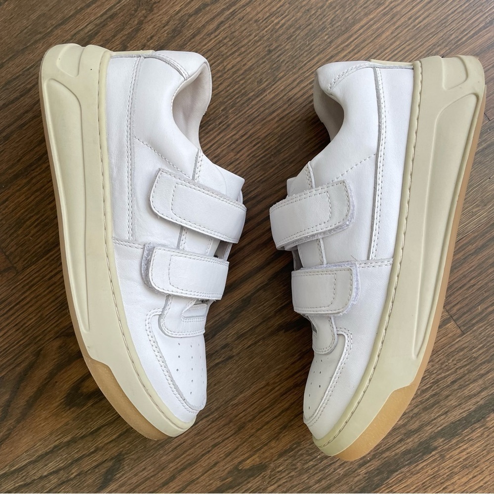 White Perey Strap Sneakers Like ACNE STUDIOS style - Picture 11 of 12